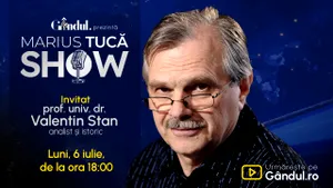 Marius Tucă Show începe luni, 6 iulie, de la ora 18:00, pe Gândul. Invitat: prof. univ. dr. Valentin Stan