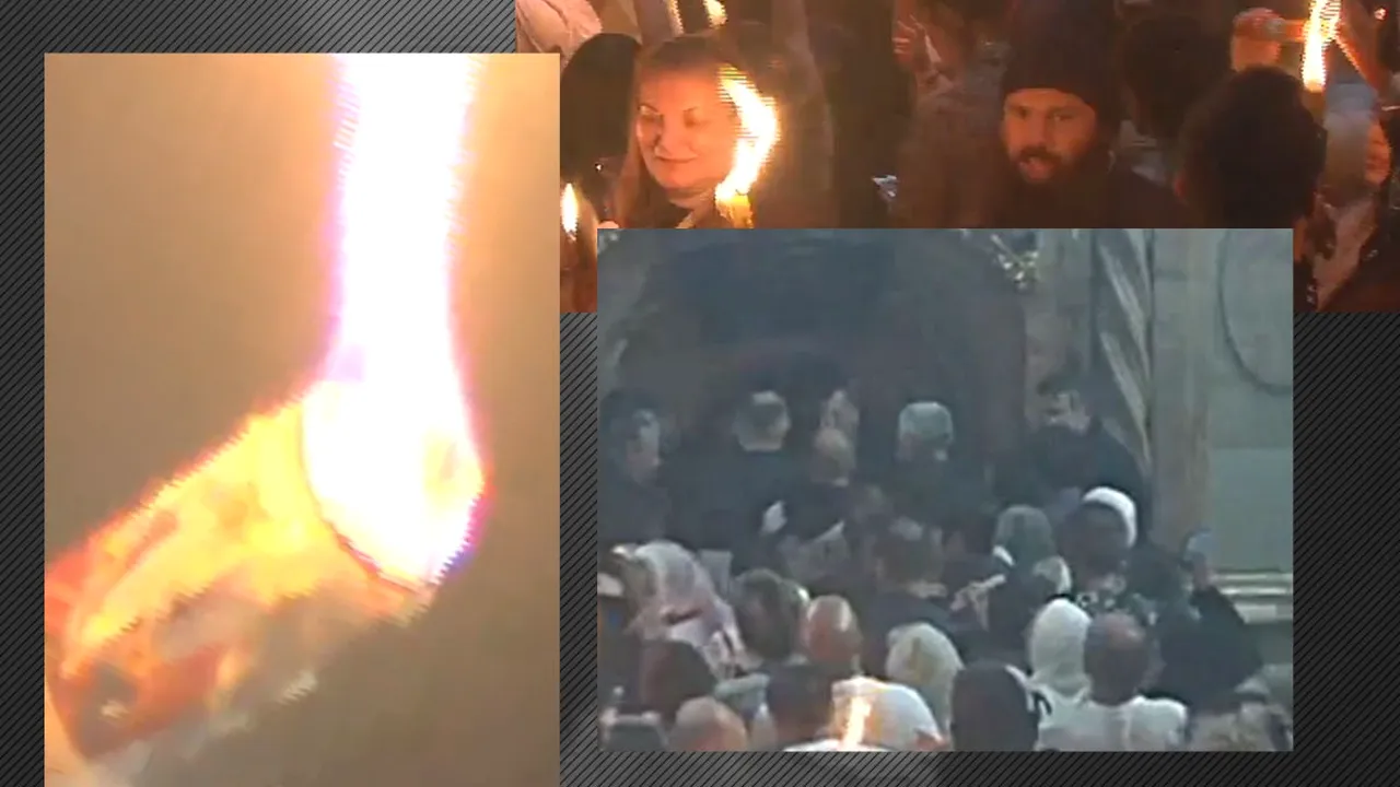 Lumina SFÂNTĂ, adusă sâmbătă seara de la Ierusalim. Ora la care va ajunge la Catedrala Patriarhală