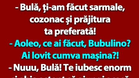 BANC | Bulă, sarmalele și cozonacul de Paște