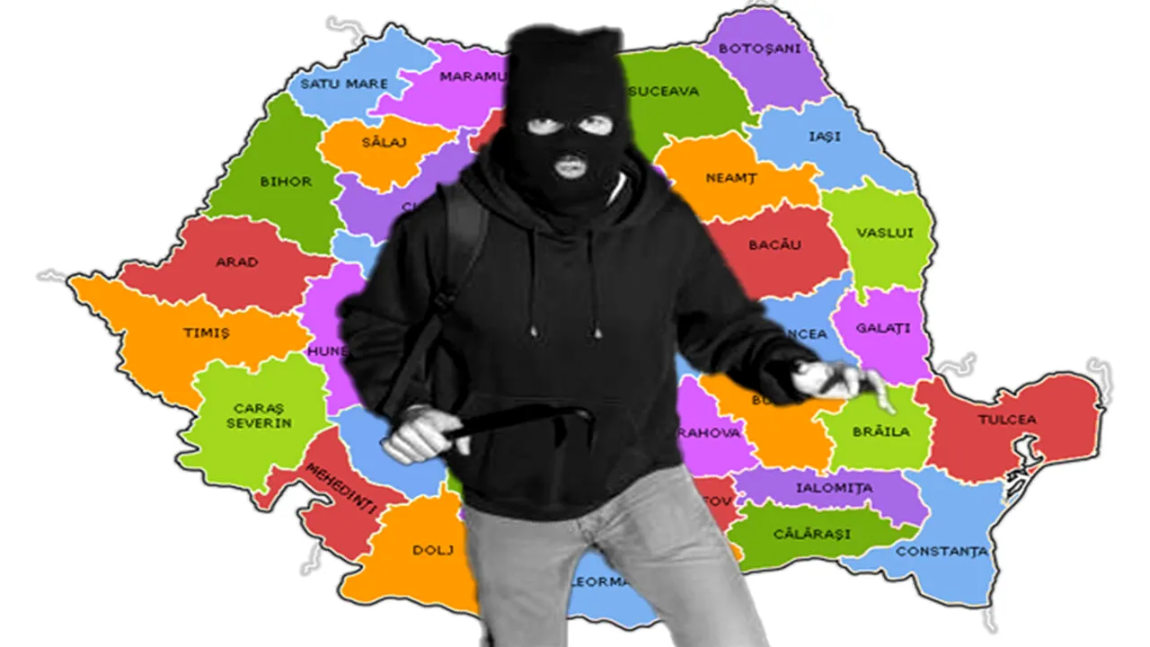 Județul din România cu cei mai mulți hoți în 2025. Aici s-au comis cele mai multe furturi anul acesta
