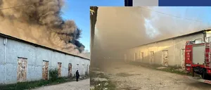 Alertă EXTREMĂ. Incendiu devastator în Voluntari, Ilfov. Un depozit este MISTUIT de flăcări. Șoferii sunt rugați să evite zona