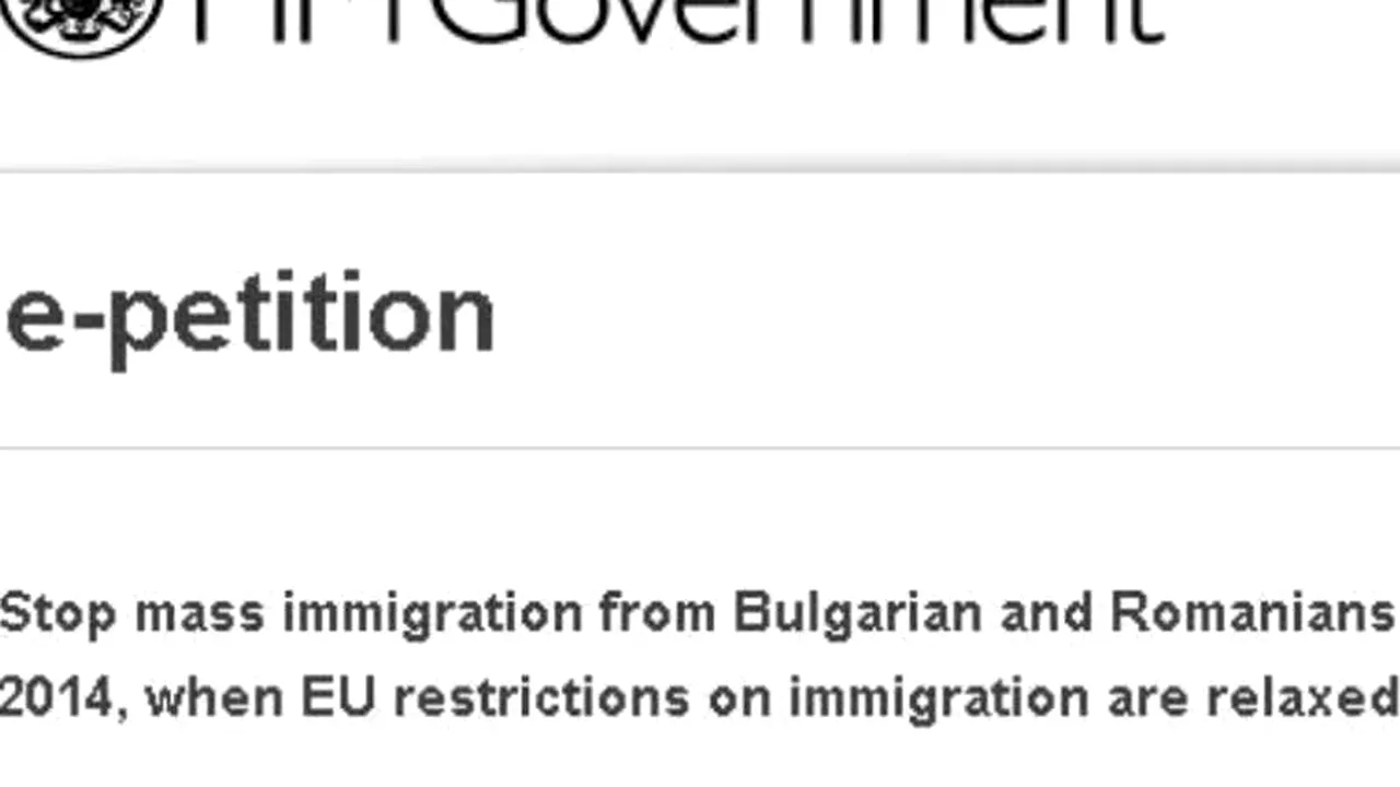 Petiție semnată de peste 110.000 de britanici. 