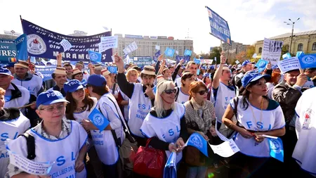 VIDEO. Mitingul profesorilor din Capitală: „Noi v-am educat, voi ne-ați trădat