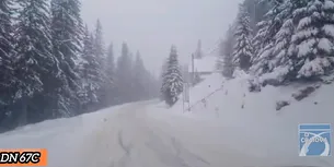 <span style='background-color: #2c4082; color: #fff; ' class='highlight text-uppercase'>VIDEO</span> Viscol pe TRANSALPINA. Avertismentul drumarilor pentru zona montană a județului Gorj