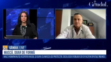 GÂNDUL LIVE. Adrian Marinescu, medic infecționist: Este puțin probabil ca lucrurile să meargă prost. / Cred că în săptămânile următoare vom respecta calendarul relaxărilor