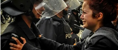 Cea mai emoționantă imagine din timpul protestelor studențești din Bulgaria