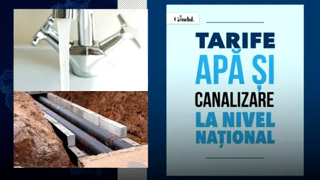 TOP 3 tarife apă potabilă și canalizare în România, în luna noiembrie 2025. Unde sunt cele mai mari/mici prețuri