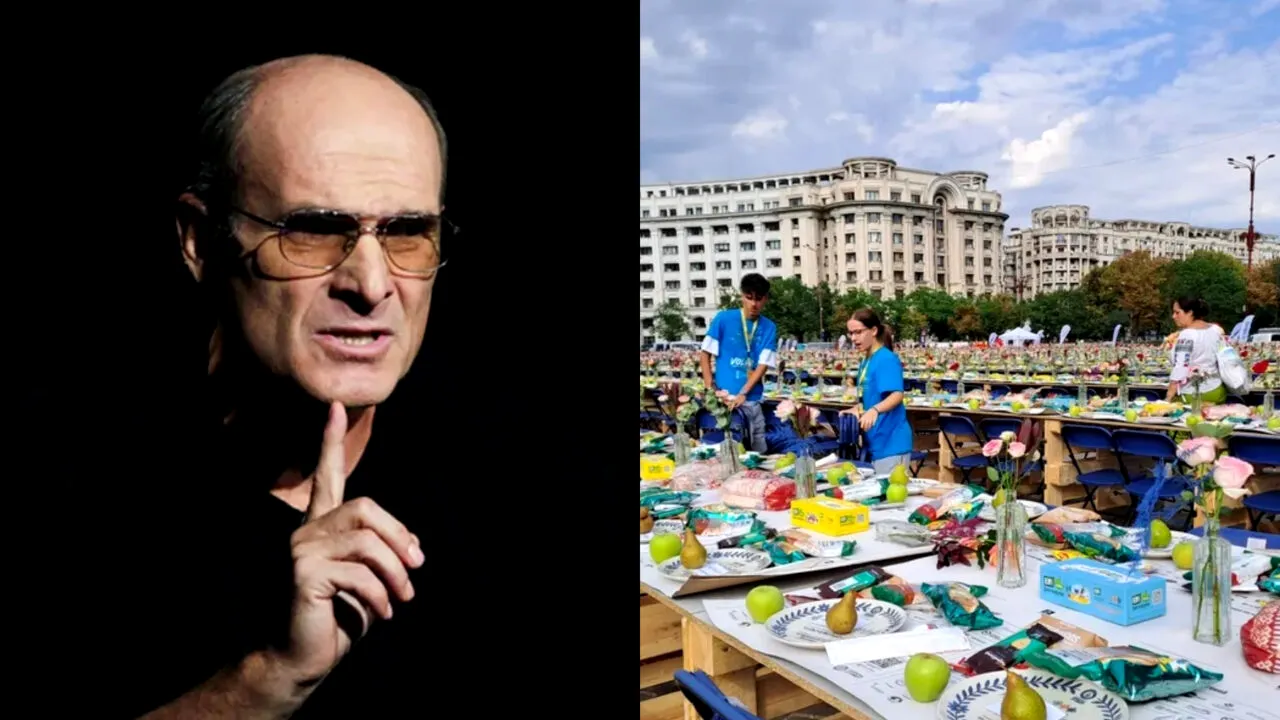 CTP, explicații după postarea despre masa-record din Piața Constituției: „20.000 de indivizi care mănâncă toți odată, un spectacol dezgustător”