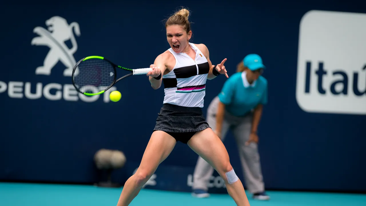 HALEP a ajuns în semifinale la Miami, după un meci DUR cu chinezoaica Wang. MESAJUL Simonei după victorie