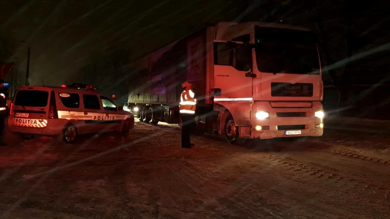 O importantă vamă din România, închisă din cauza zăpezii
