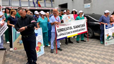 S-a încheiat greva generală în sănătate. Angajații din peste 400 de spitale din țară au participat la protest