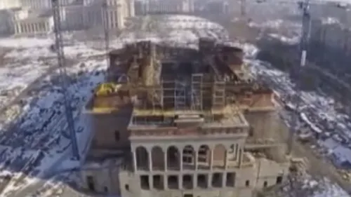 Cum arată Catedrala Mântuirii Neamului, văzută din aer. Clădirea-mamut va fi finalizată în 2017