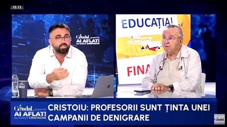 Cum începe anul școlar? Ion Cristoiu: „Profesorii sunt ținta unei campanii de denigrare”