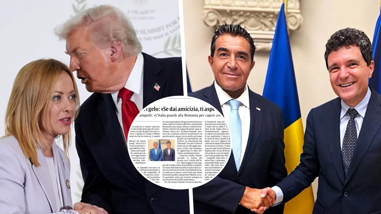Romania, a positive example in the Italian press for its relationship with the US. The message was conveyed by Paolo Zampolli, Trump’s Special Envoy, in the context of the scandal between the US president and the Italian prime minister, Georgia Meloni