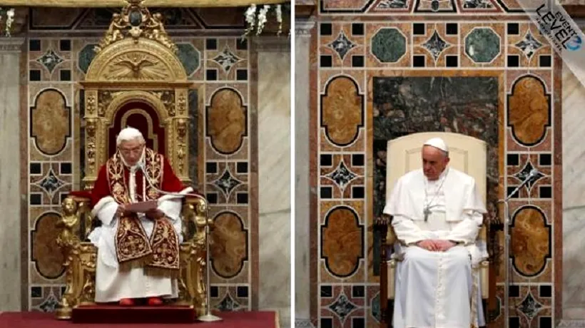 IMAGINEA ZILEI: Papa Francisc, după Papa Benedict. Câte diferențe găsiți?