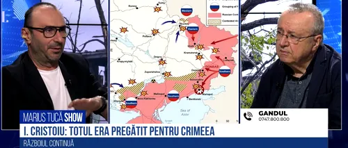 VIDEO Ion Cristoiu, despre ofensiva rușilor în Ucraina: „Acest război este pregătit, după părerea mea, de vreo 5-6 ani. Povestea cu admiterea în NATO a fost un pretext. Totul este făcut, încă o dată, pentru Crimeea”