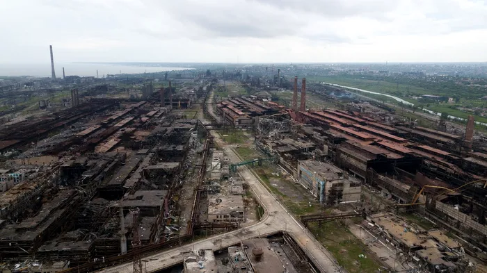 Uzina Azovstal din Mariupol. Sursa foto: Profimedia