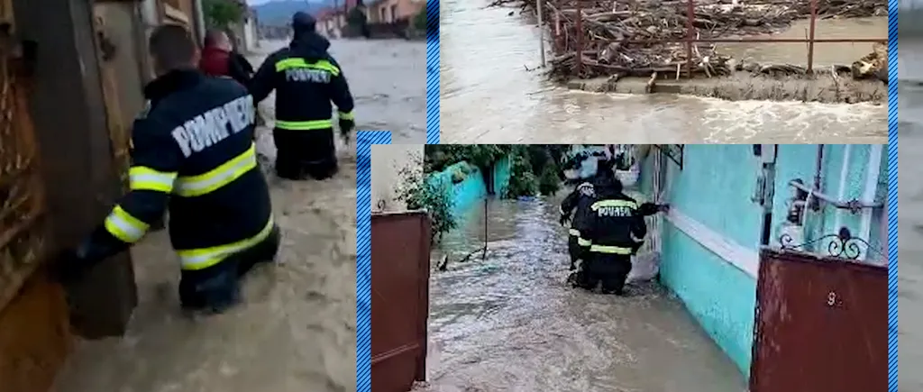VIDEO | Ploile torențiale au făcut prăpăd în țară. Sute de gospodării au fost inundate în județele Alba, Bihor și Sibiu