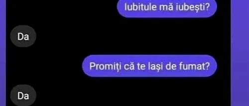 Bancul de miercuri | Ce promisiuni fac bărbații femeilor