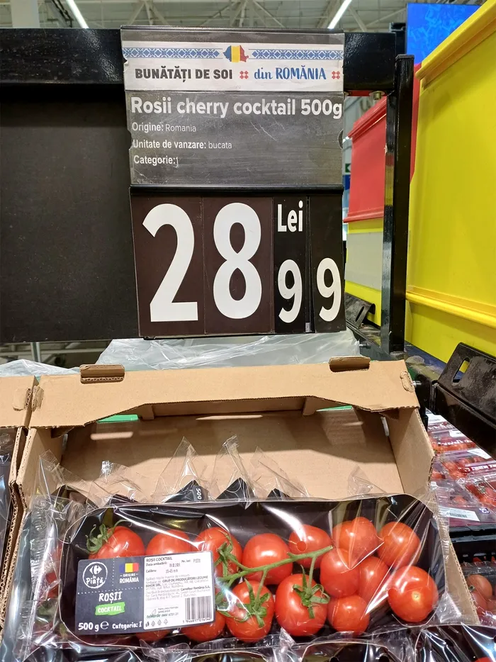 Supermarketul în care 1 kg de roșii românești costă 58 lei. Reacția APC România
