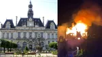 Primăria orașului Limoges din Franța, o clădire istorică din 1883, a fost distrusă în urma unui incendiu declanșat de protestatari