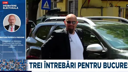 Cristian Popescu PIEDONE și-a caracterizat adversarii / Cele mai multe VORBE au fost pentru candidatul AUR