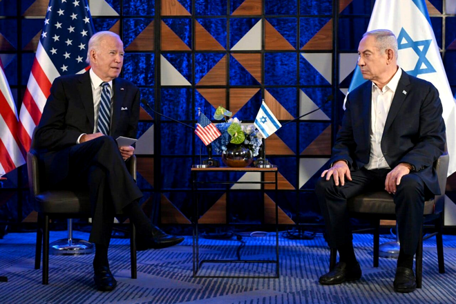 Joe Biden și Benjamin Netanyahu. Sursa Foto: Hepta 