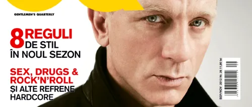 Daniel Craig pe coperta GQ, ediția septembrie-noiembrie