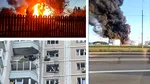 Atac masiv cu peste 500 de drone ucrainene asupra Rusiei. Explozii în Moscova la depozitul Transneft. Sunt cel puțin 3 morți și blocuri avariate