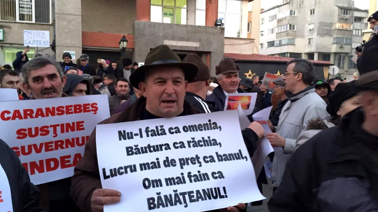 Aproximativ 3.000 de oameni, la un miting de susținere a premierului Grindeanu