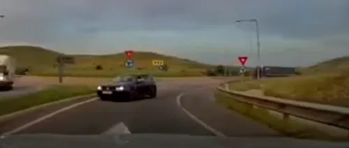 Poliția caută un șofer care a fost filmat circulând pe constrasens pe A3, în județul Cluj (VIDEO)