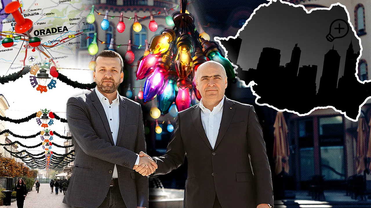 Bolojan „STINGE” lumina în toată țara, dar Oradea APRINDE beculețe de peste 1 milion de lei. În plină AUSTERITATE, contractul local pentru iluminatul de Crăciun este mai mare decât cel de anul trecut și a fost atribuit „regelui ghirlandelor”