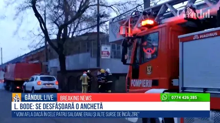 GÂNDUL LIVE. Lucian Bode: Principala preocupare a fost să relocăm cei 102 pacienți. Apelul a fost primit la 5.05, pompierii au ajuns la 5.13 minute