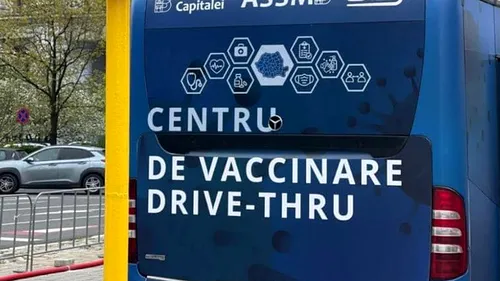 Primul centru de vaccinare drive-thru din Capitală. Tot ce trebuie să știi