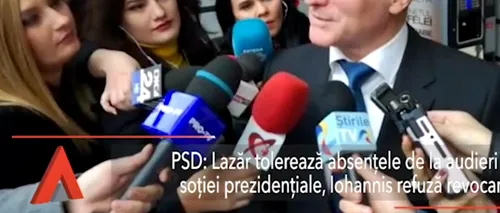 Tolerează LIPSA de la audieri a lui Carmen Iohannis, în timp ce președintele refuză revocarea! PSD, acuzații la adresa lui LAZĂR. Reacția procurorului general