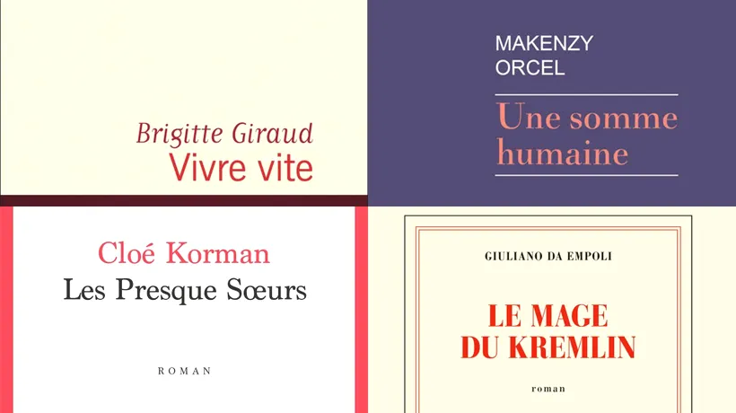 Goncourt 2022: romanele scrise de Giuliano da Empoli, Brigitte Giraud, Cloe Korman şi Makenzy Orcel sunt cele patru finaliste