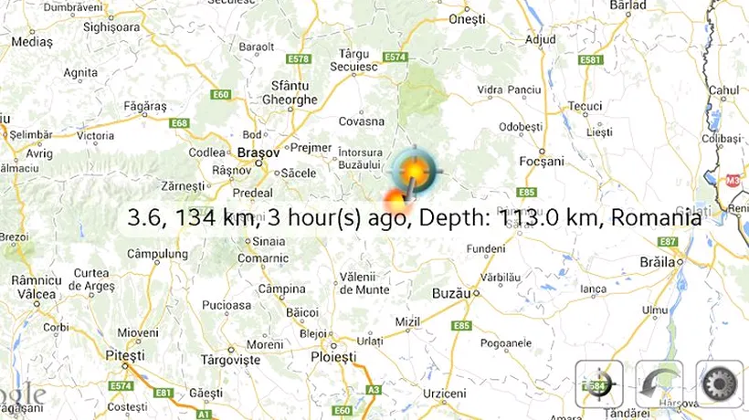 Cutremure în Vrancea, noaptea trecută