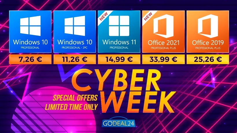 Cyber Monday 2021. Prețul Windows 10 Pro este de până la 7 EUR (P)