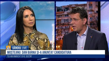 GÂNDUL LIVE. Alegeri viitoare în USR. Moșteanu: „Îl susțin pe Dan Barna. Pe Dacian Cioloș l-am văzut în zoom-uri. A avut Covid, își revine”