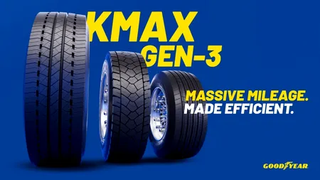 Goodyear lansează KMAX GEN-3: noua generație de anvelope pentru camioane axate pe randament kilometric
