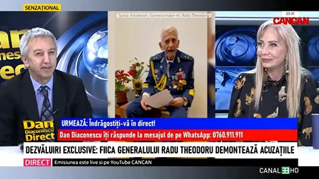 Voica Theodoru, dezvăluiri despre tatăl ei, generalul maior (rtr) Radu Theodoru: „Nu are televizor, nu are radio” + „Muncește până seara”