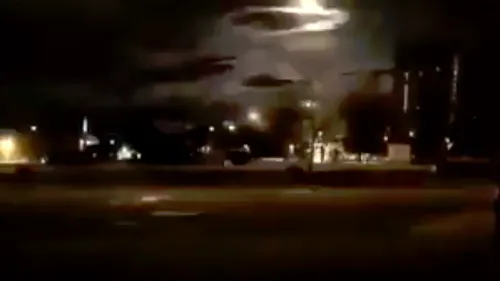 Intrarea unui meteorit în atmosfera Terrei, filmată de o cameră a poliției