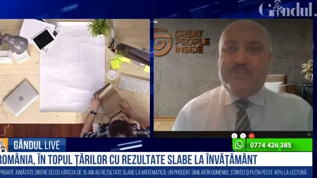 GÂNDUL LIVE. Doru Dima, specialist HR, despre noile generații: Practic nu mai există un interes al școlii / Guvernanții încearcă să conducă țara din mers și asta e instruire la locul de muncă. Nu mai merge așa - VIDEO