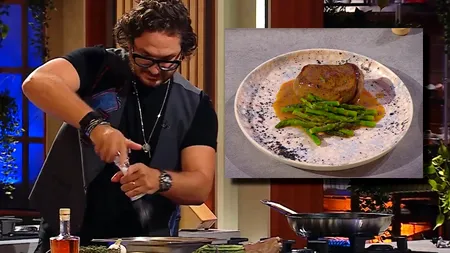 Rețeta de friptură perfectă a lui chef Florin Dumitrescu. A preparat-o în 8 minute