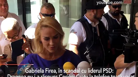 Gabriela Firea, în scandal cu Dragnea: Liderul PSD nu i-a răspuns la telefon comisarului european, Corina Crețu,  toată vara