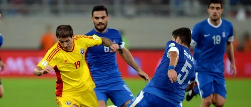 GRECIA a învins ROMÂNIA cu 3-1 în prima manșă a barajului pentru CM 2014