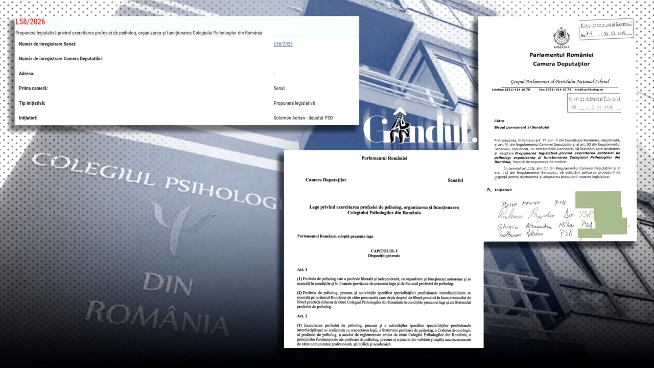 Cine a „întors” Parlamentul împotriva psihologilor. Reforma breslei, blocată de o campanie coordonată de dezinformare. Personajul cheie este o psiholoagă condamnată penal pentru fals în acte medicale