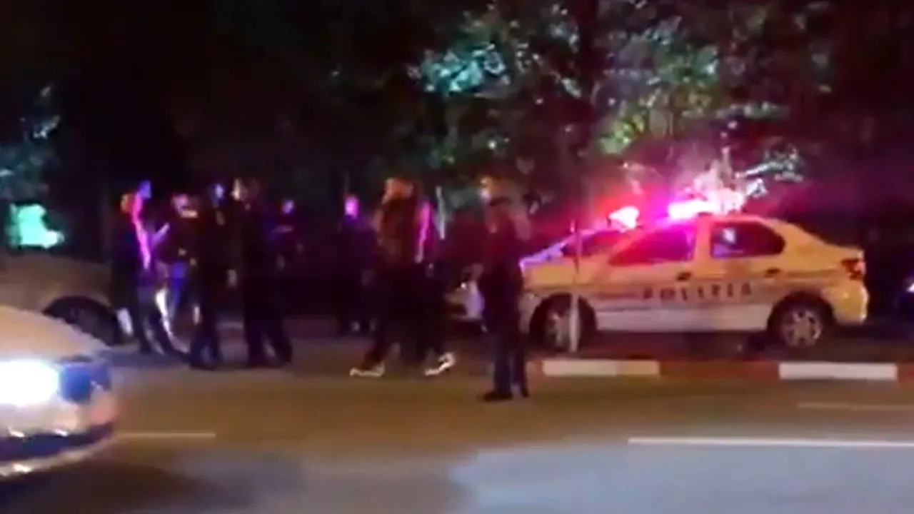 Atac mafiot în centrul orașului Târgu Jiu, chiar în faţa sediului Inspectoratului de Poliţie Județean Gorj