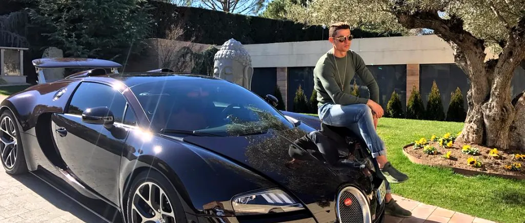 Bugatti Veyron-ul de 1,7 milioane de lire sterline al lui Cristiano Ronaldo s-a izbit de un zid în Majorca, în timp ce era condus de unul dintre angajații fotbalistului
