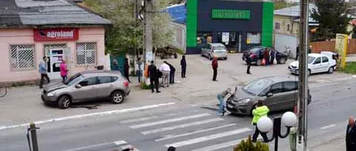 Doctorul Andrei a provocat un accident de circulație în Dâmbovița. VIDEO cu caramabolul